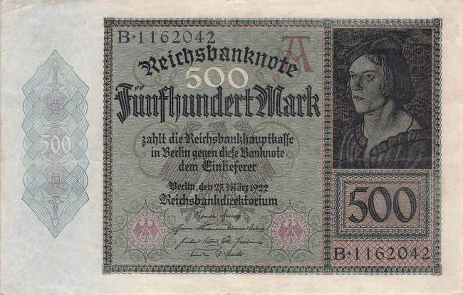 500 Mark 1922 ro.70 B